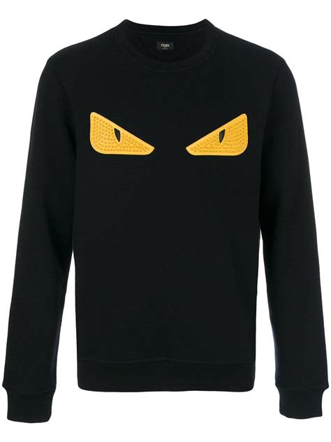 fendi fluorescent eyes graphic sweatshirt|Fendi monster eyes zip.